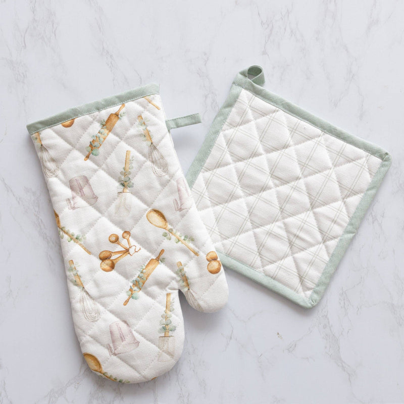 Baking Utensils Oven Mitt And Pot Holder Set