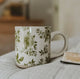 Green Delft Coffee Mug - Stoneware