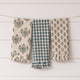 Blue Block Print Tea Towels