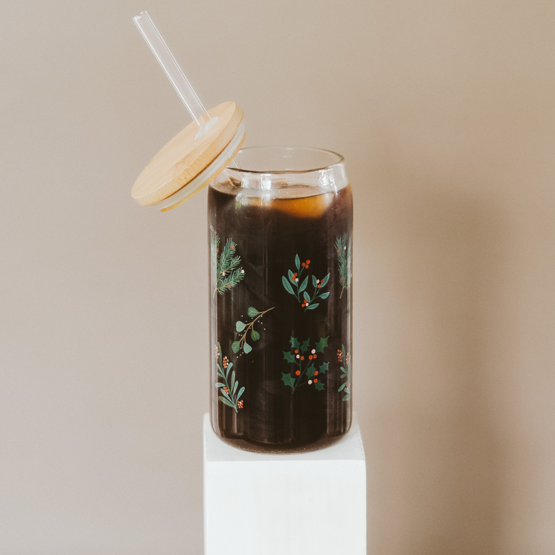Holly Glass Tumbler