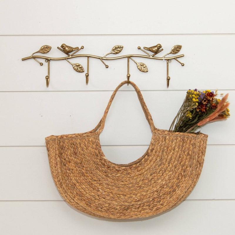 Gold Birds On Branch Wall Hooks