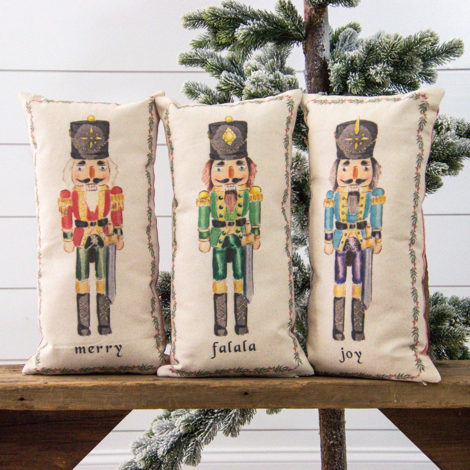 Christmas Nutcracker Pillows - Set of 3
