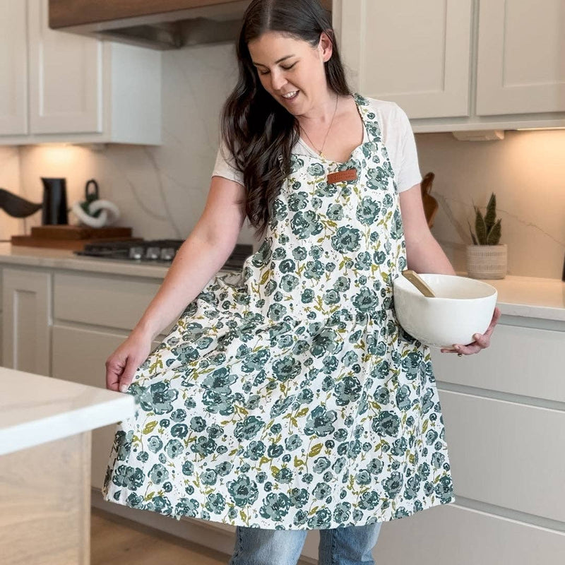 Blue Floral Apron