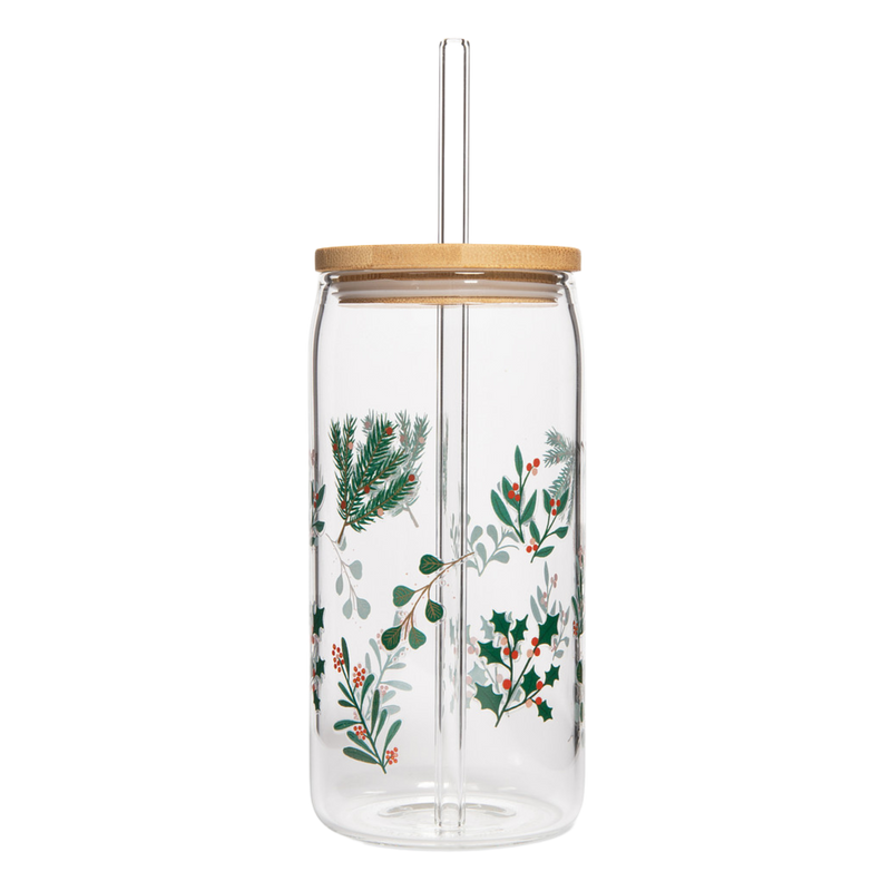 Holly Glass Tumbler