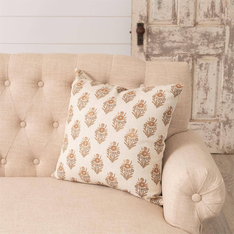 Amber Block Print Pillow