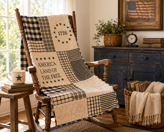My Country Quilted Lap Throw