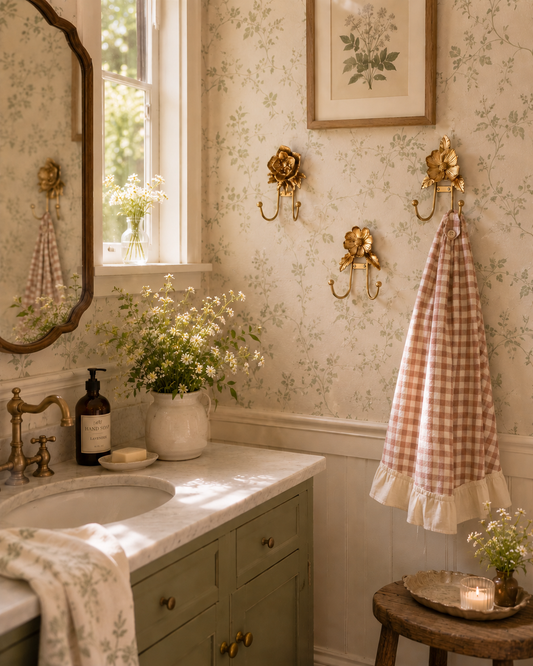 Floral Cottage Farmhouse Wall Hooks