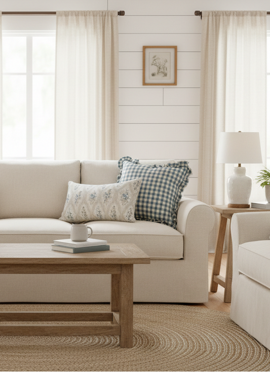 Cottage Blue Floral Set – Charming & Comfortable