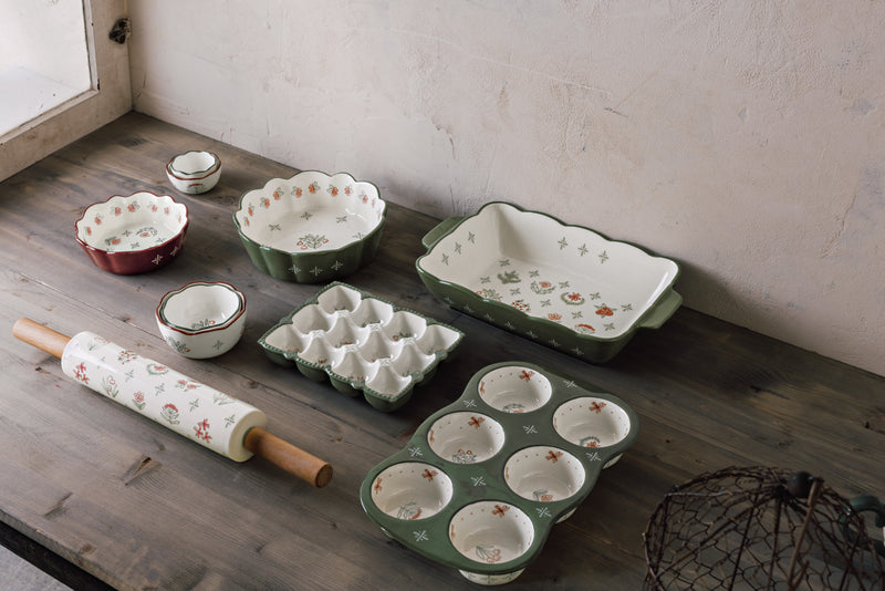 Camellia Stoneware Baking Dish