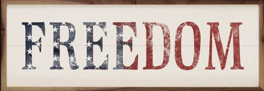 farmhouse Americana flag decor