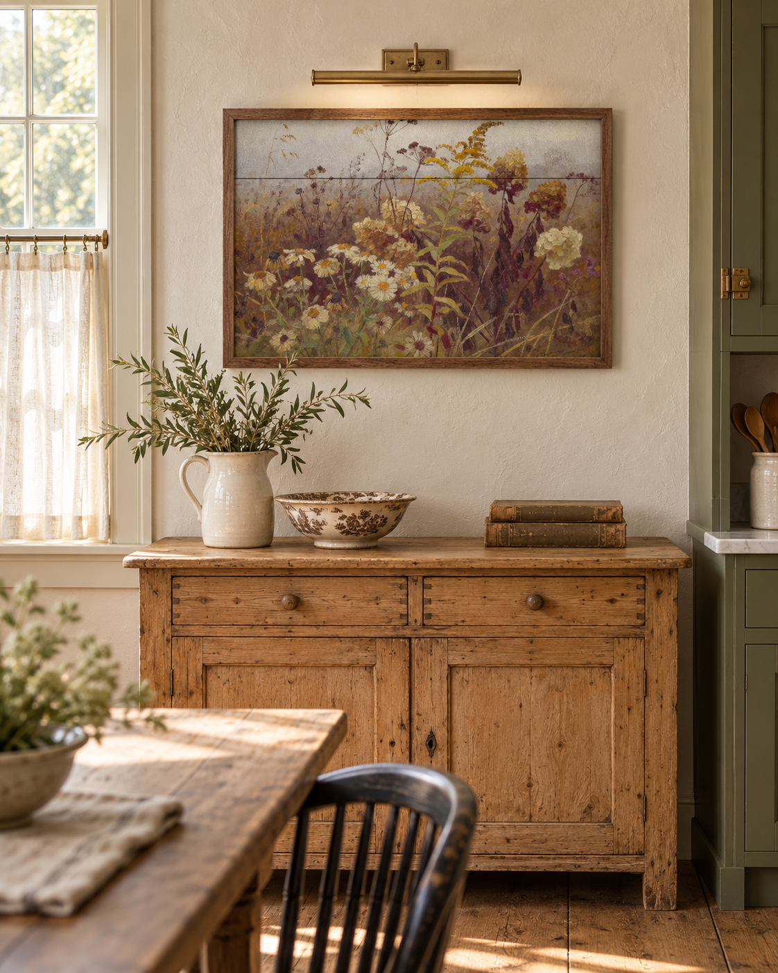 Late Season Wildflower Meadow Wood Wall Art