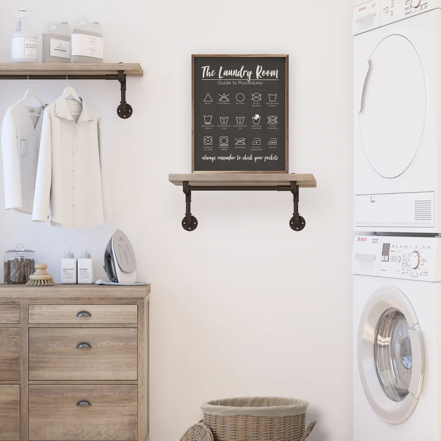Laundry Room Procedures Wall Art