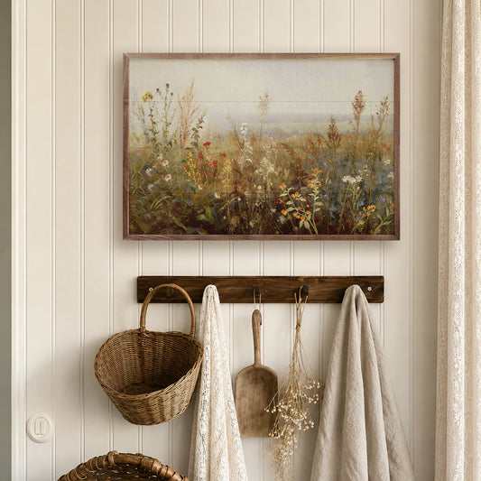 vintage cottage floral wall art