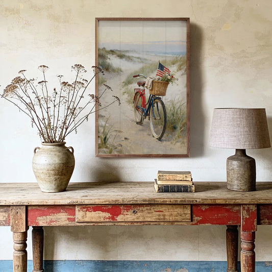 coastal patriotic wall art farmhouse style