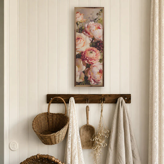 romantic cottage floral wall decor