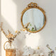 Vintage Round Brass Mirror