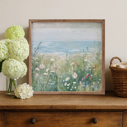 wildflower beach cottage wall decor