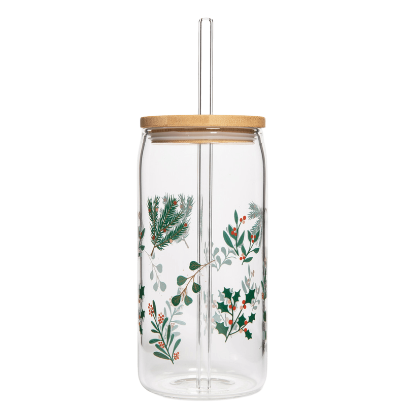 Holly Glass Tumbler