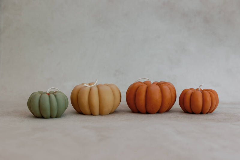 Fall Pumpkin Candle Set