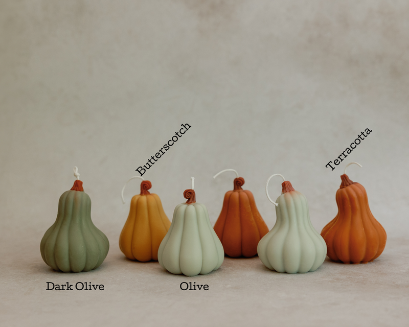 Fall Pumpkin Candle Set
