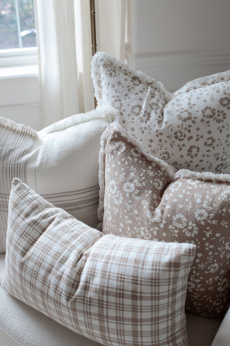 Brown Plaid Pillow Cover | Fleur + Fray Collection
