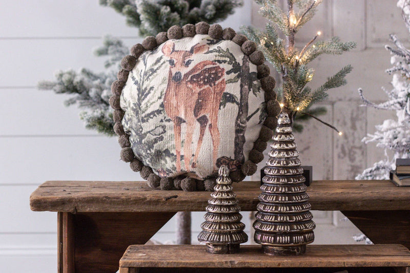 Deer Pom Pom Pillow