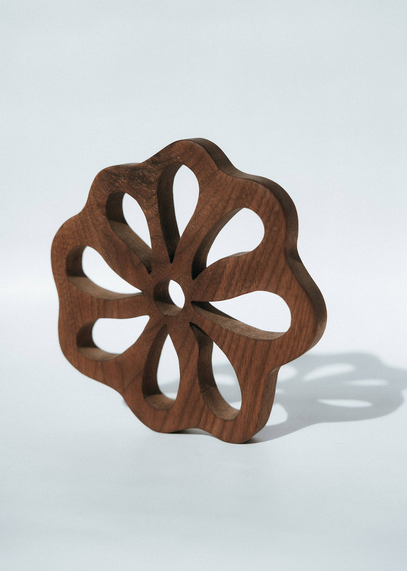 Floral Wood Trivet