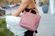 Joey Nylon Tote with Leather Accents