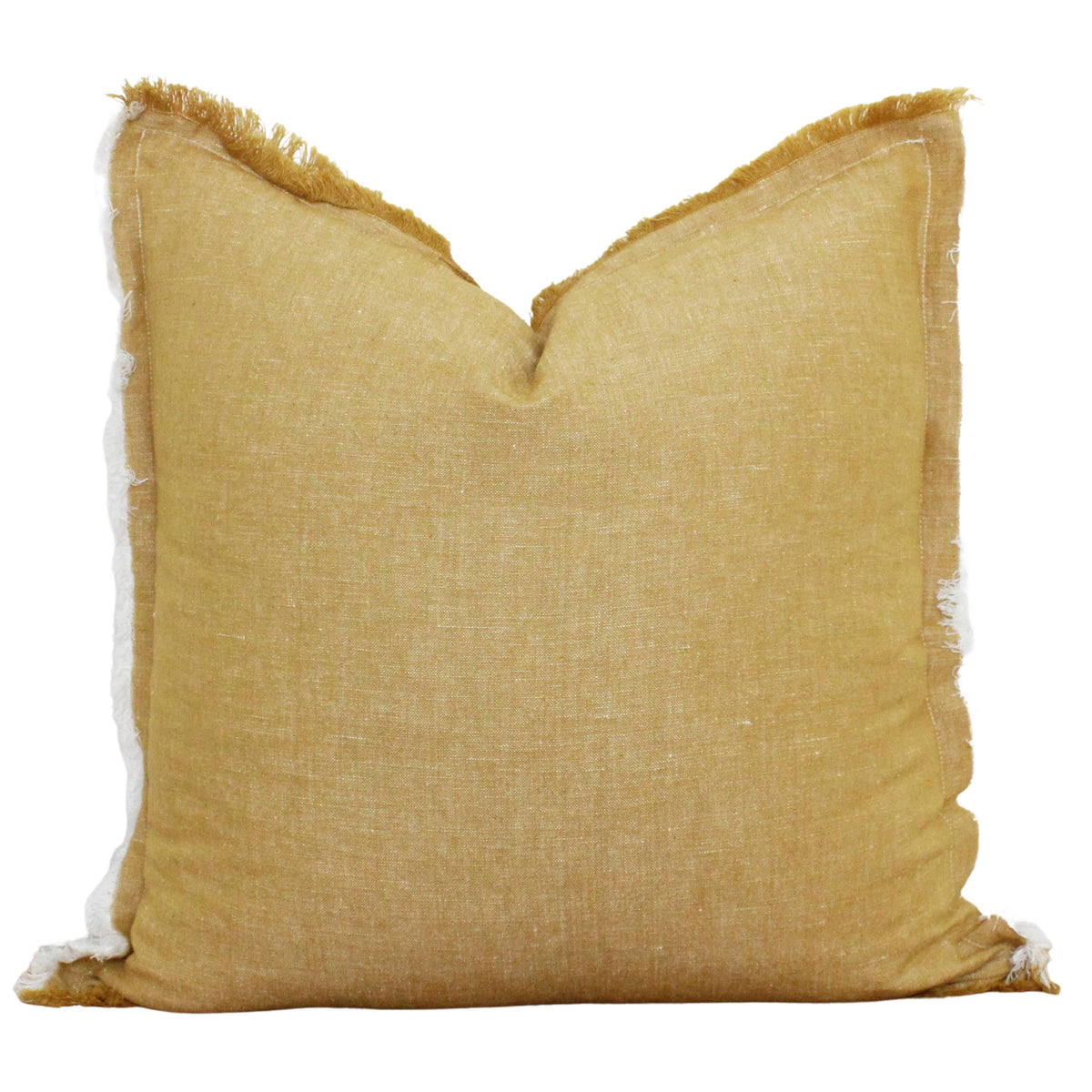 Mustard Fringe Pillow Cover Southern Homestead Mercantile
