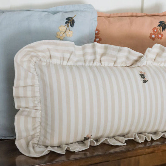 Frances Ruffled Lumbar Pillow Cover
