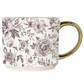 Brown Delft Coffee Mug