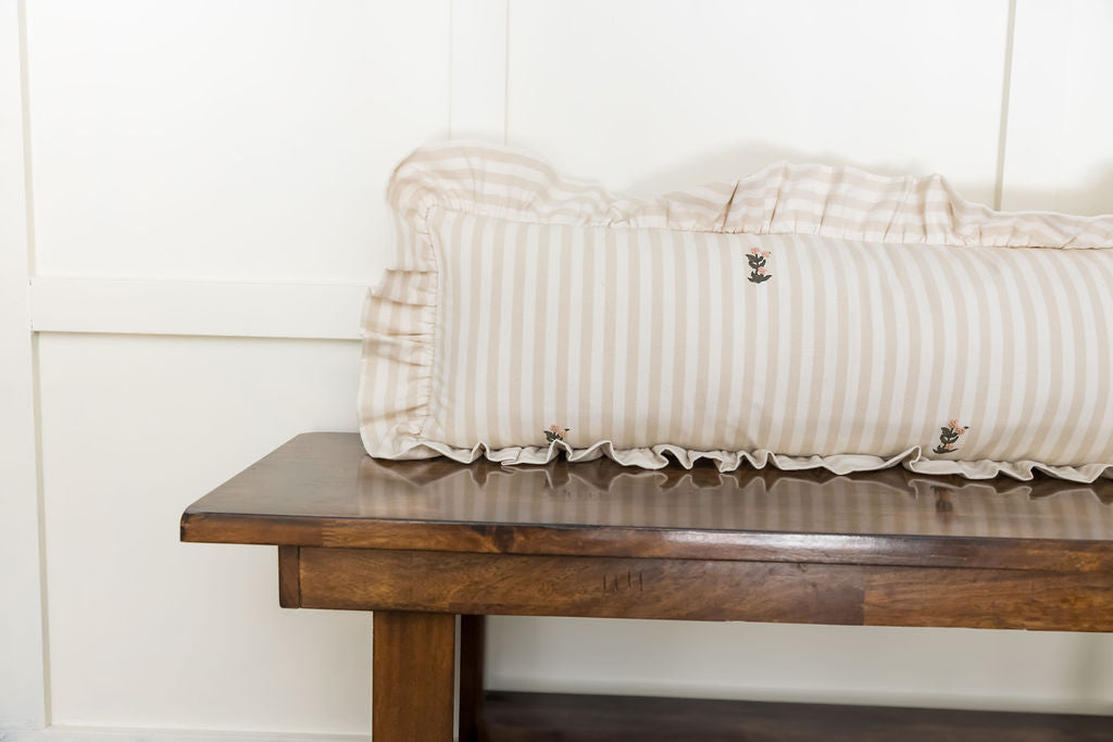 Frances Ruffled Lumbar Pillow Cover