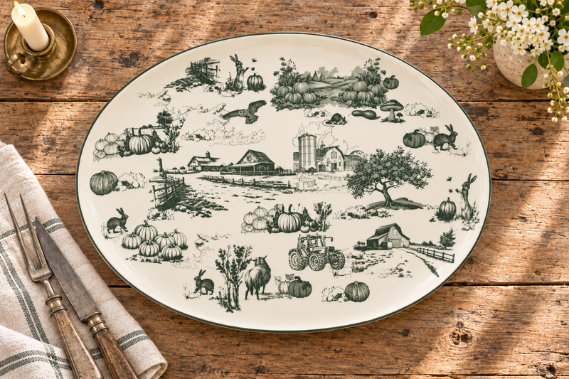 Farmhouse Heritage Ceramic Platter