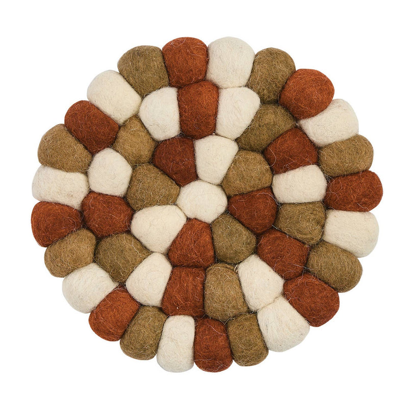 Autumn Wool Ball Trivet