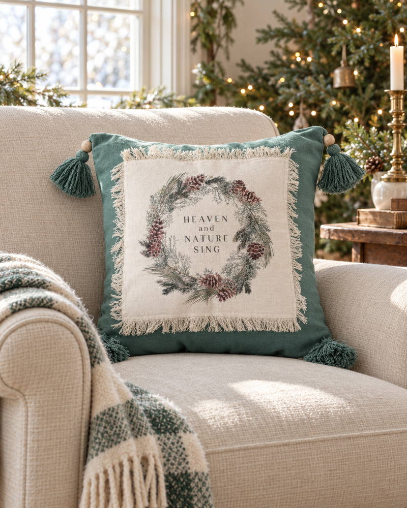 Heaven and Nature Sing Pillow