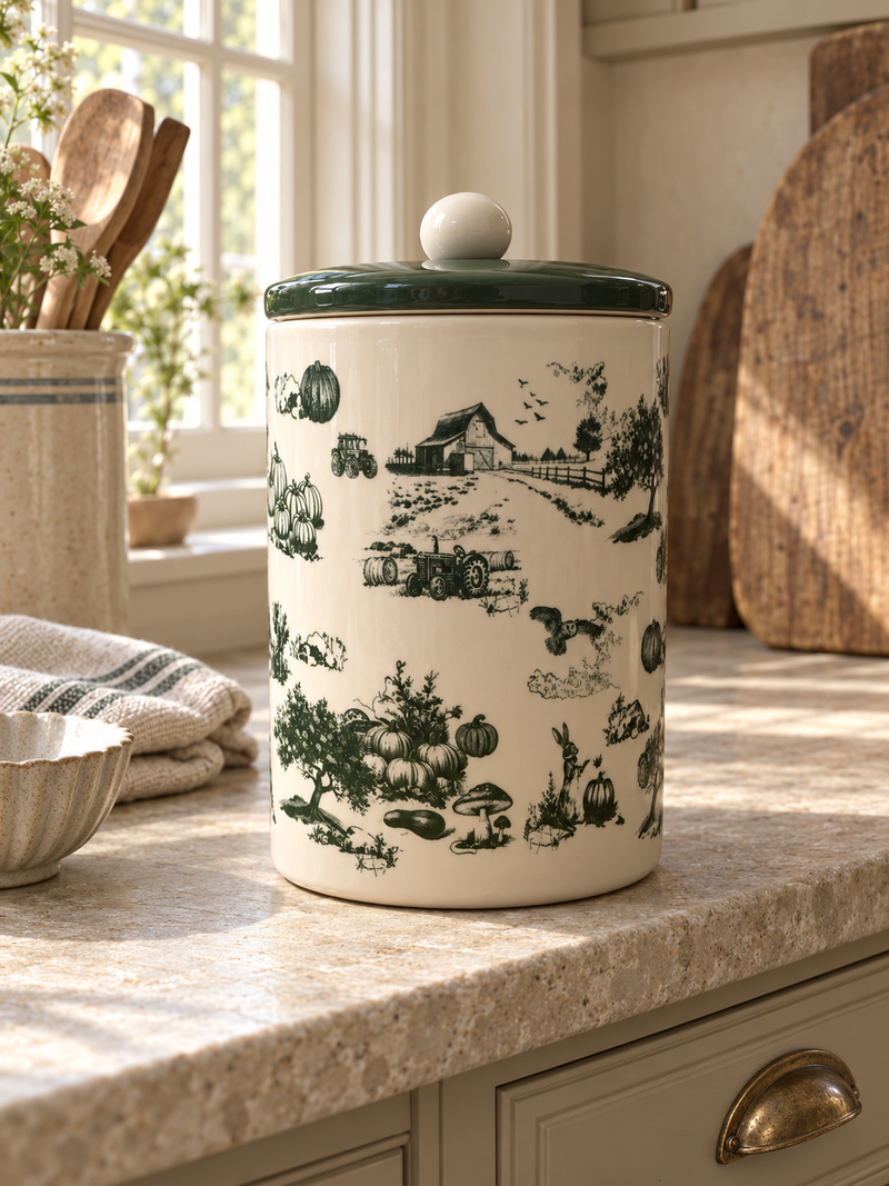 Farmhouse Heritage Ceramic Canister