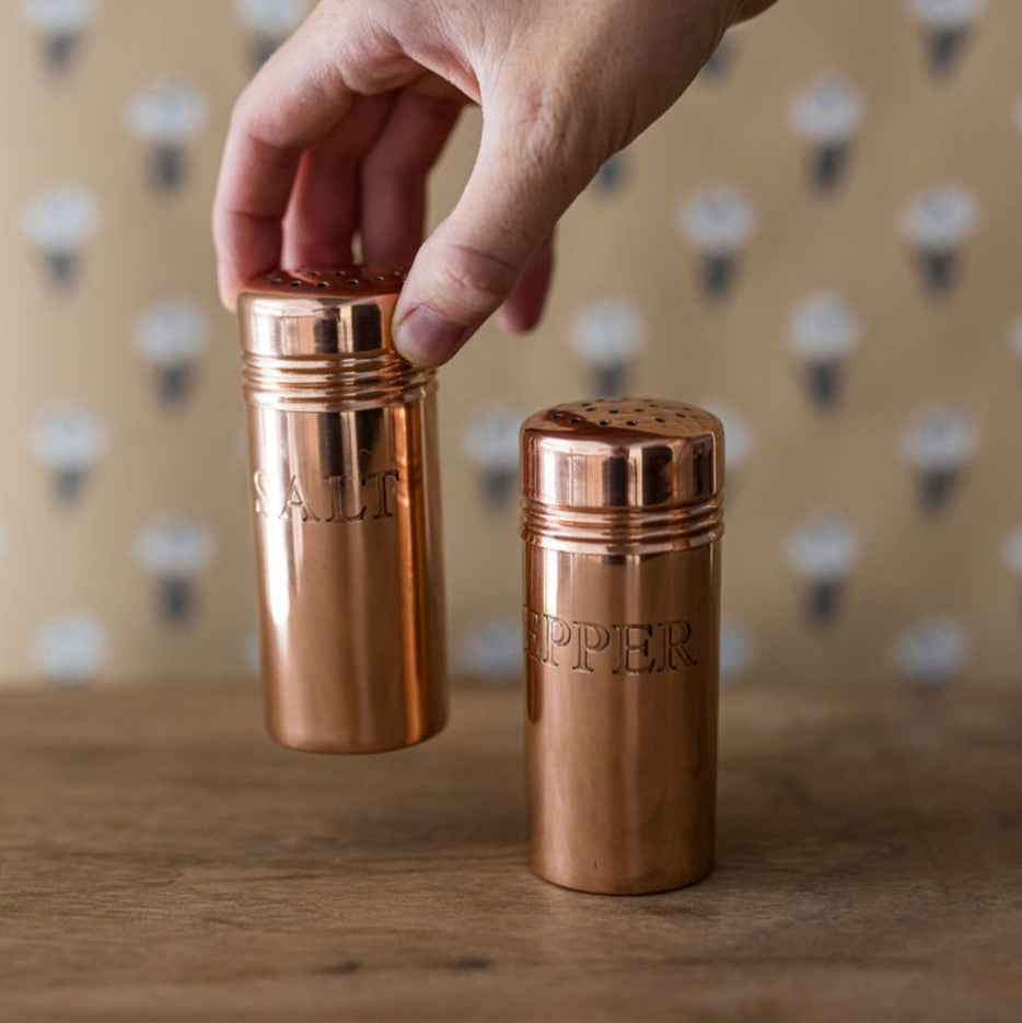 Copper Salt & Pepper Shakers