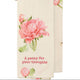 A Peony For Your Thoughts Kitchen Towel