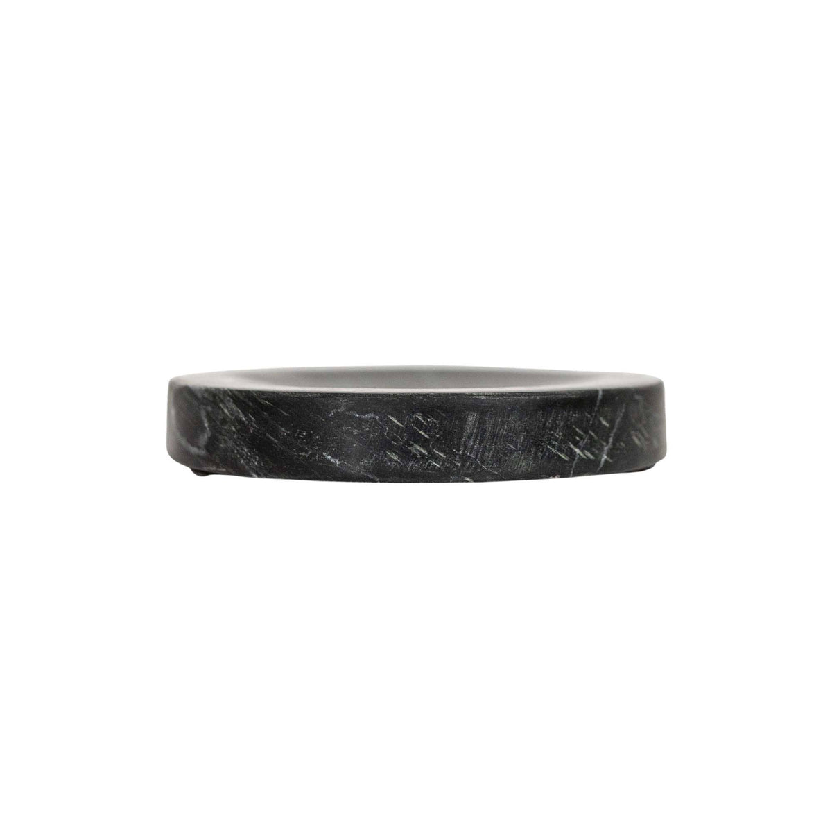 Round Black Marble Spoon Rest