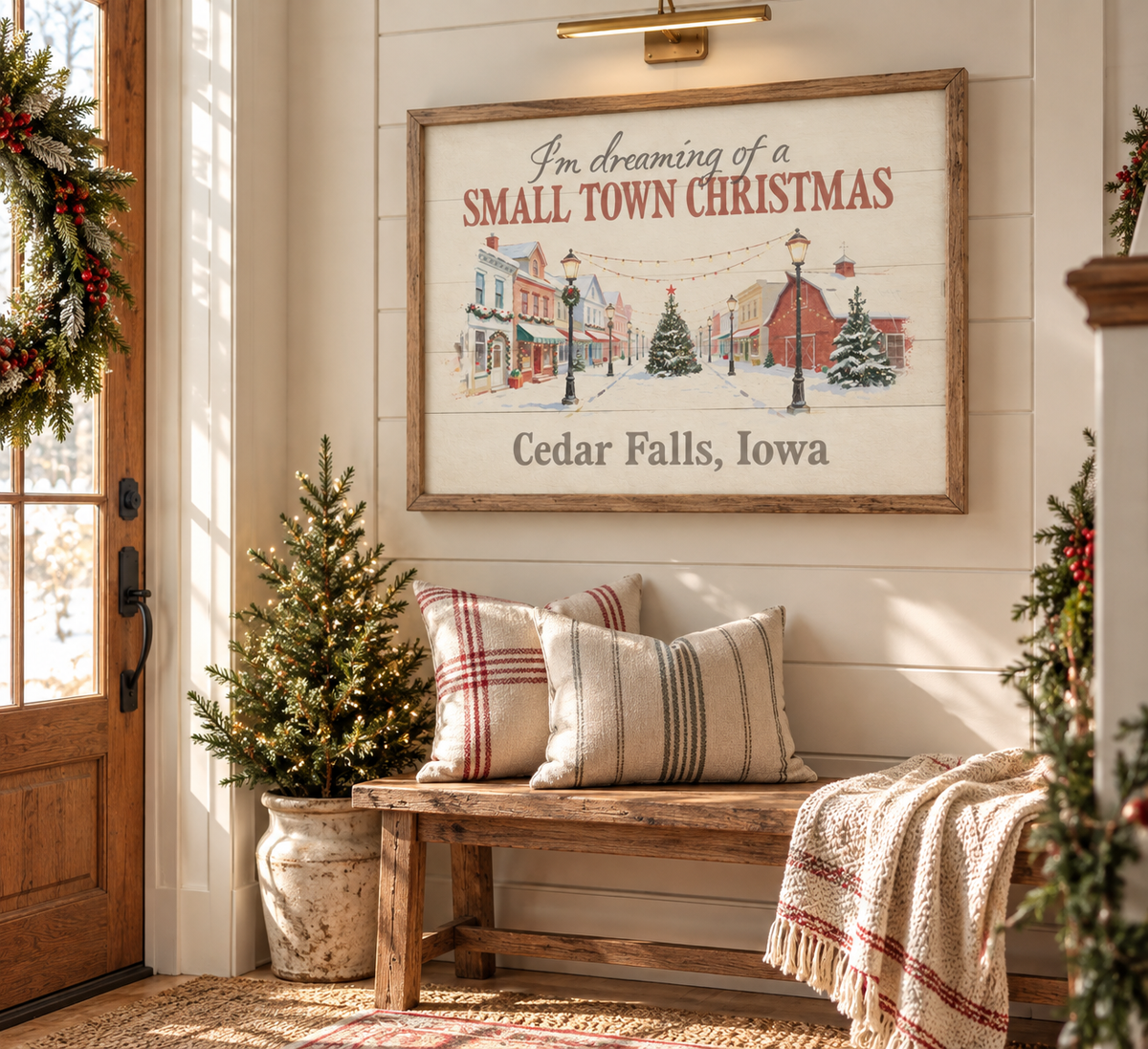 Christmas wall art photograph