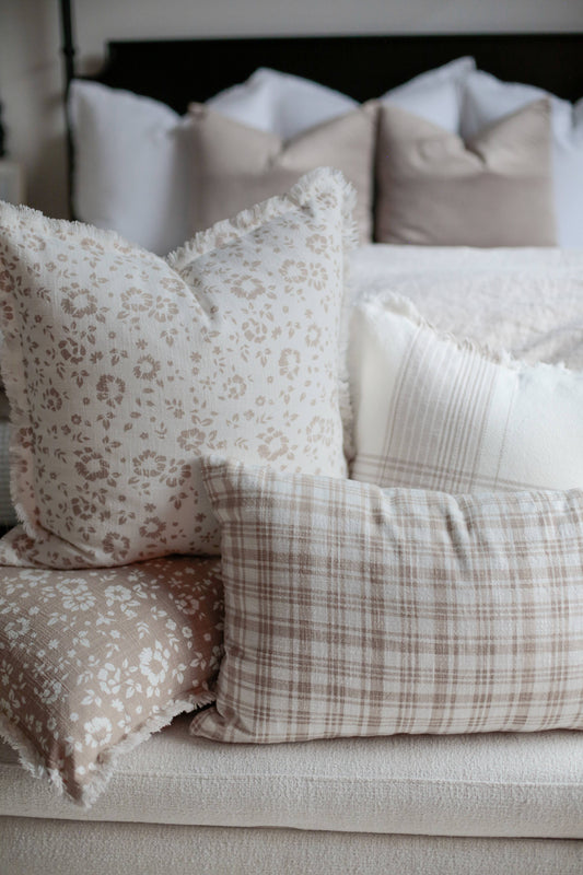 Brown Plaid Pillow Cover | Fleur + Fray Collection