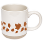 Orange Leaves Stoneware Coffee Mug