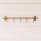 Antiqued Brass Metal Wall Hooks