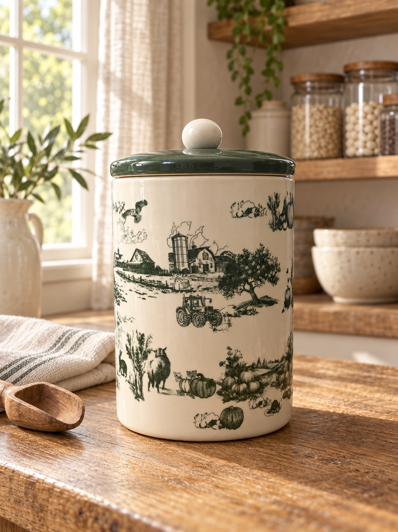 Farmhouse Heritage Ceramic Canister