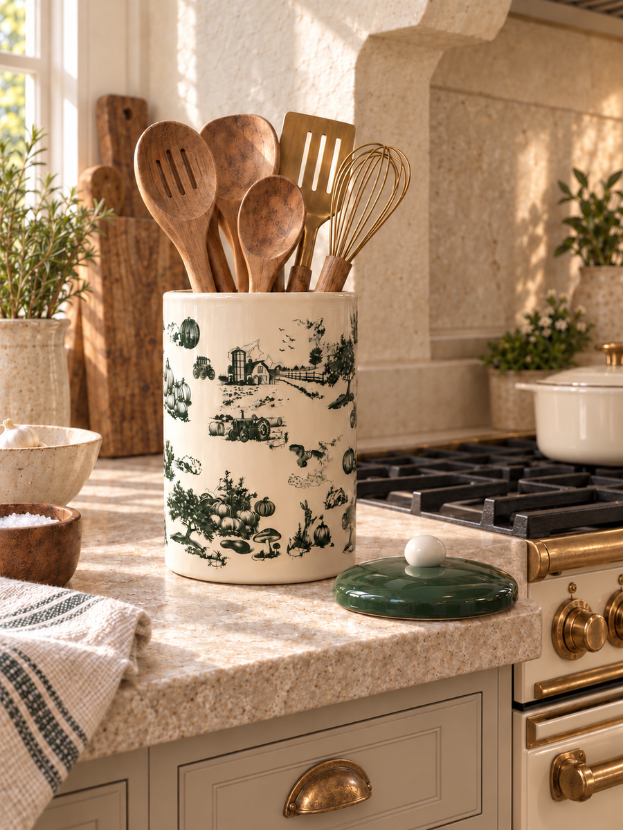 Farmhouse Heritage Ceramic Canister