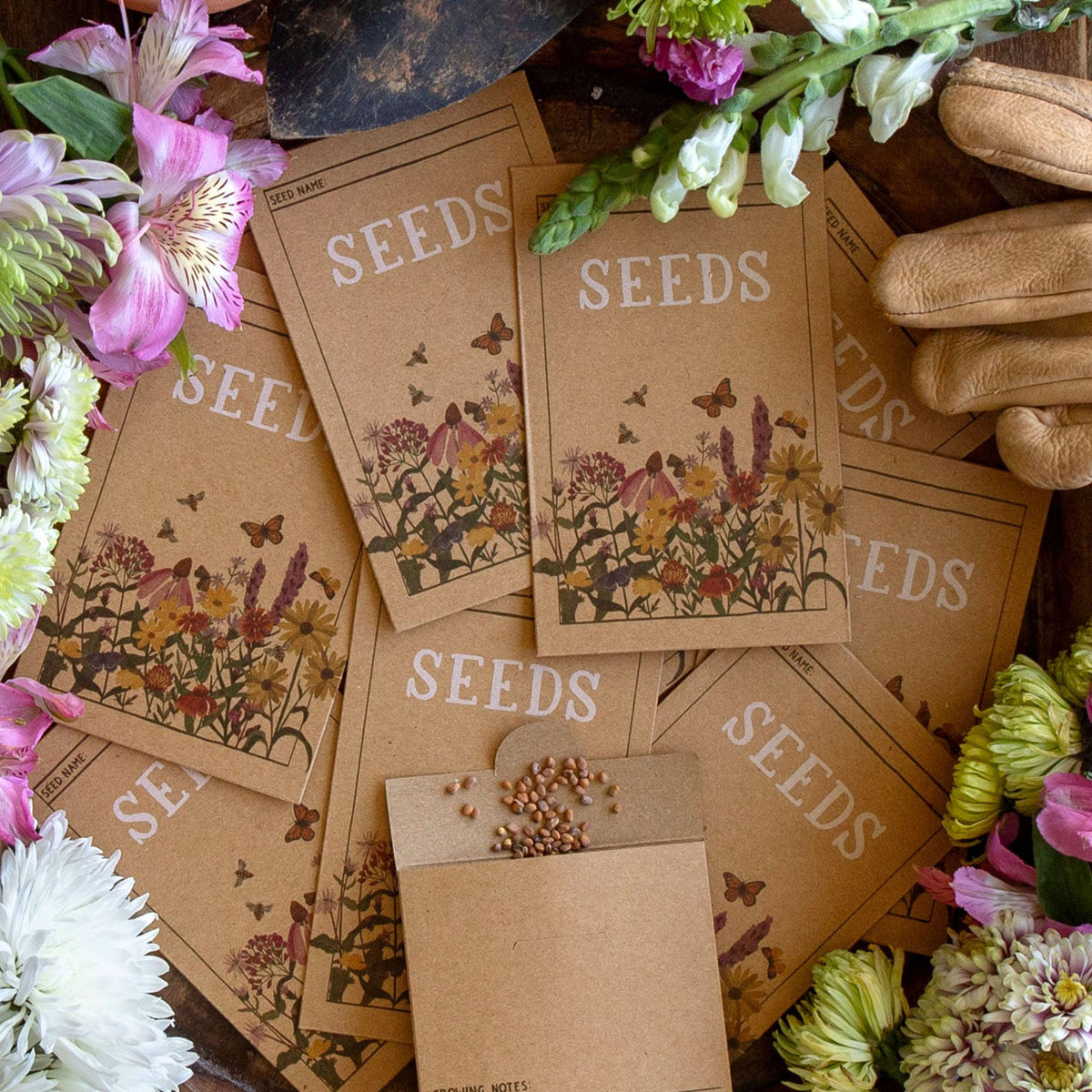 Wildflower Botanicals Tin Seed Storage Box