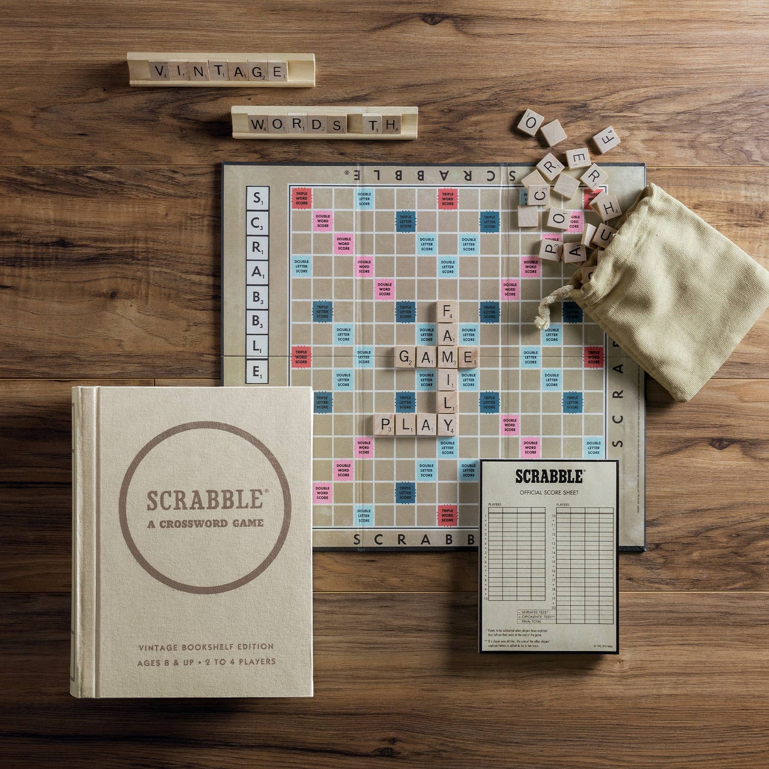 Scrabble | Vintage Bookshelf Edition