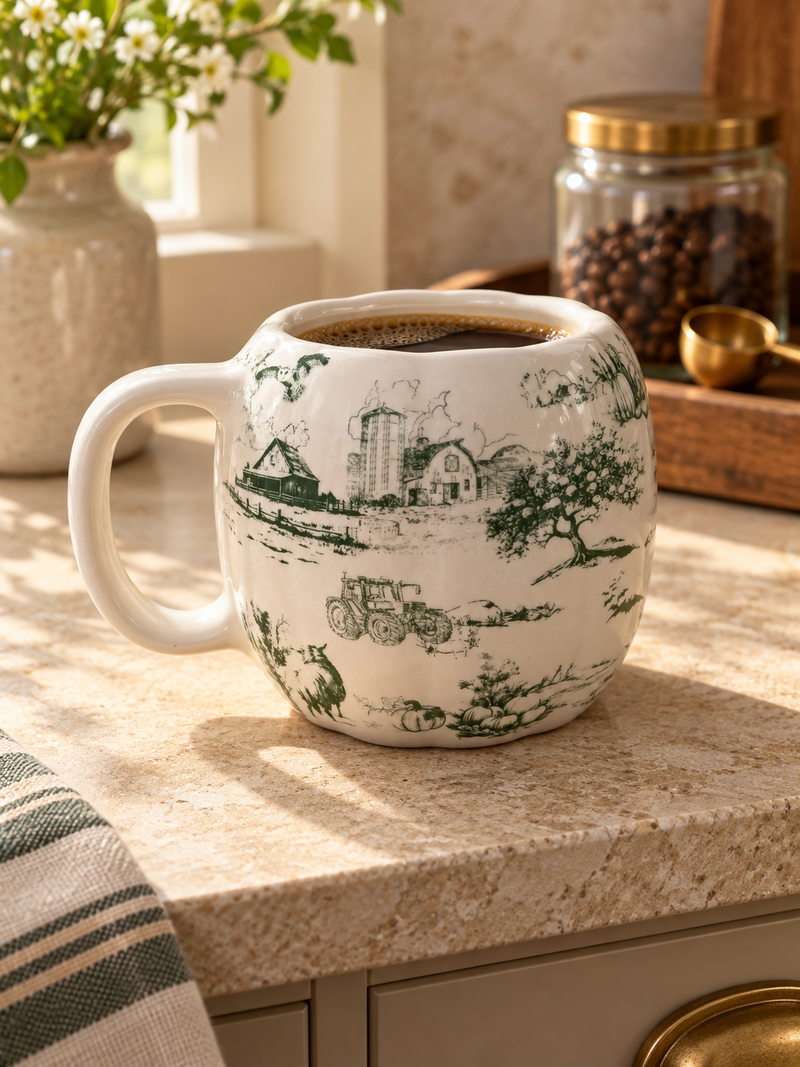 Farmhouse Heritage Pumpkin Mug