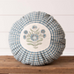 Carolina Blue Round Check Pillow