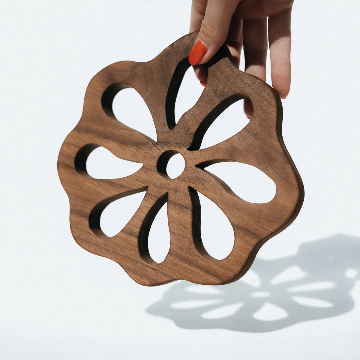 Floral Wood Trivet